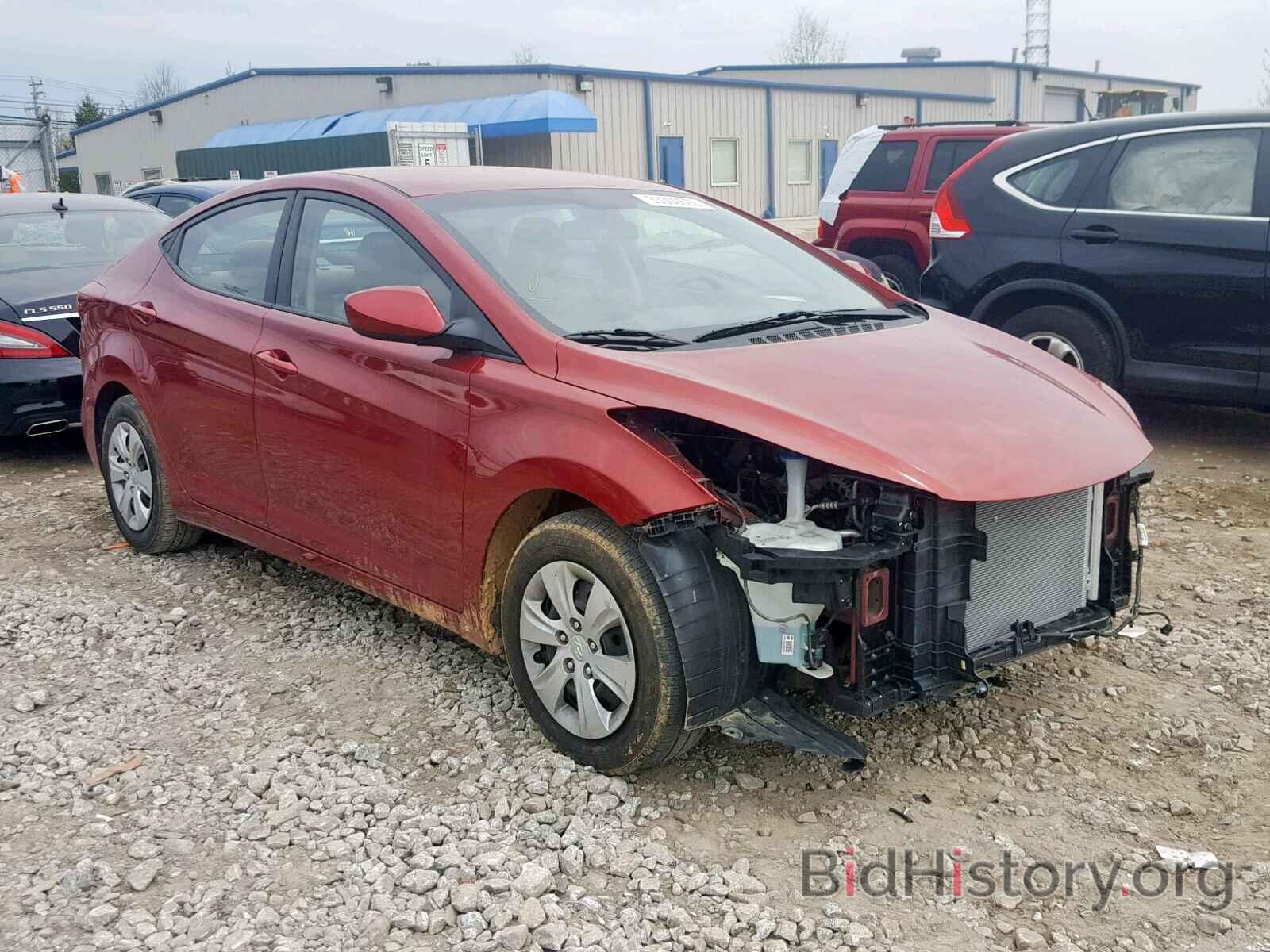 Photo 5NPDH4AE6GH743805 - HYUNDAI ELANTRA 2016