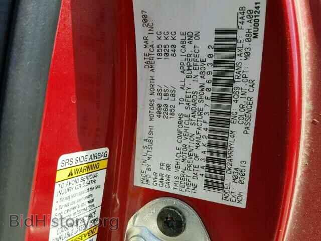 2007 MITSUBISHI ECLIPSE - VIN: 4A3AK24F37E069302 - Photo 10