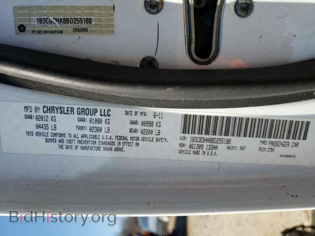 2011 DODGE CALIBER - VIN: 1B3CB3HA8BD255188 - Фото 10