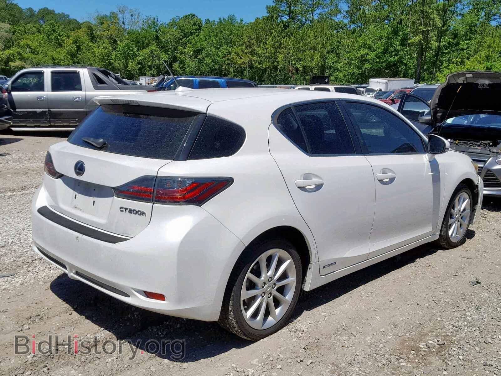 2012 LEXUS CT 200 - VIN: JTHKD5BH7C2095791 - Фото 4