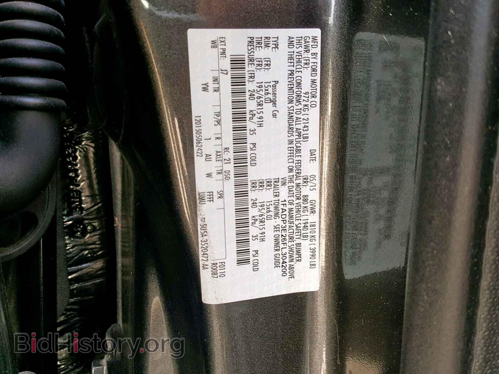 2015 FORD FOCUS - VIN: 1FADP3E26FL304200 - Фото 10