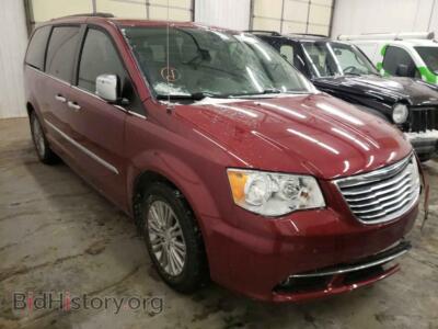 2015 Chrysler MINIVAN TOWN & COU, красный — VIN 2C4RC1CG8FR528462, Copart
