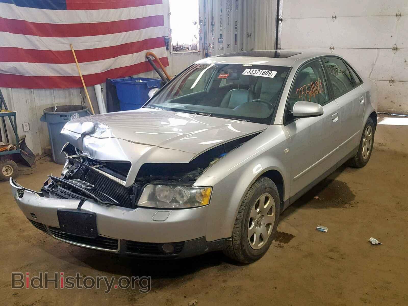 2002 AUDI A4 - VIN: WAULC68EX2A309234 - Фото 2