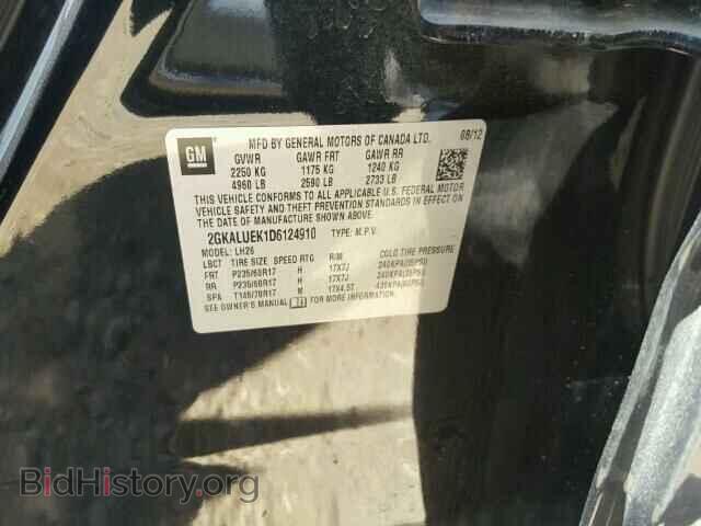 2013 GMC TERRAIN - VIN: 2GKALUEK1D6124910 - Фото 9