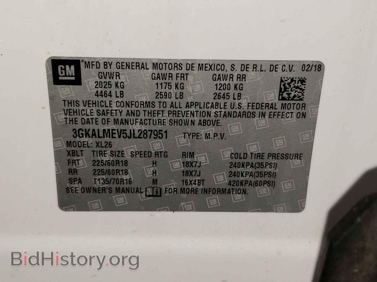 2018 GMC TERRAIN - VIN: 3GKALMEV5JL287951 - Фото 10