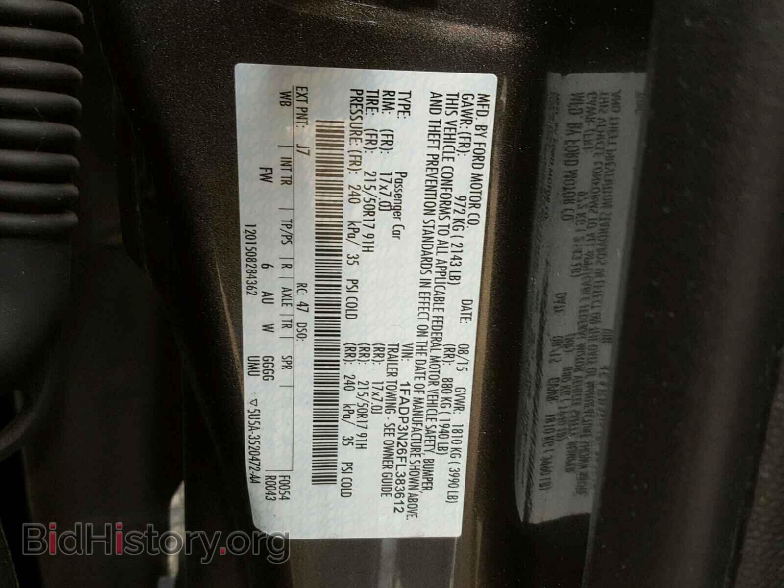 2015 FORD FOCUS - VIN: 1FADP3N26FL383612 - Фото 10
