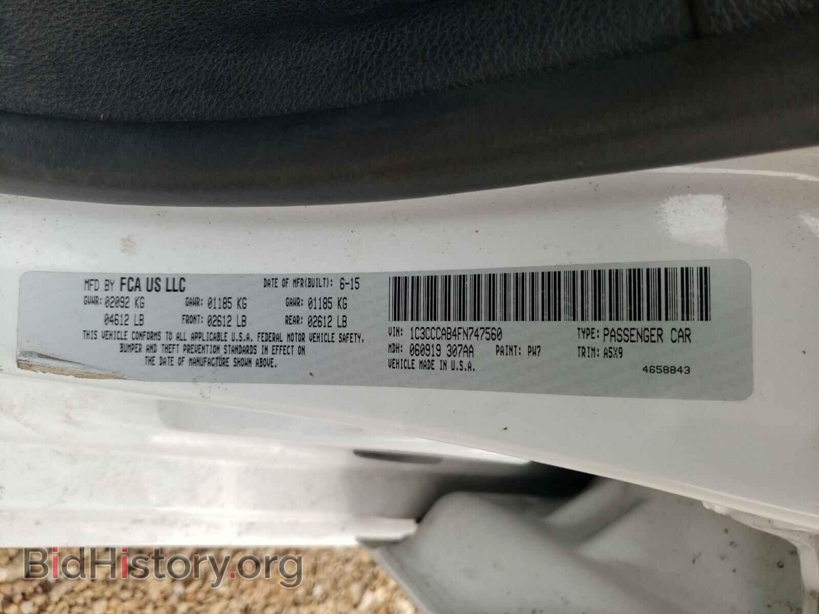 2015 CHRYSLER 200 - VIN: 1C3CCCAB4FN747560 - Photo 10