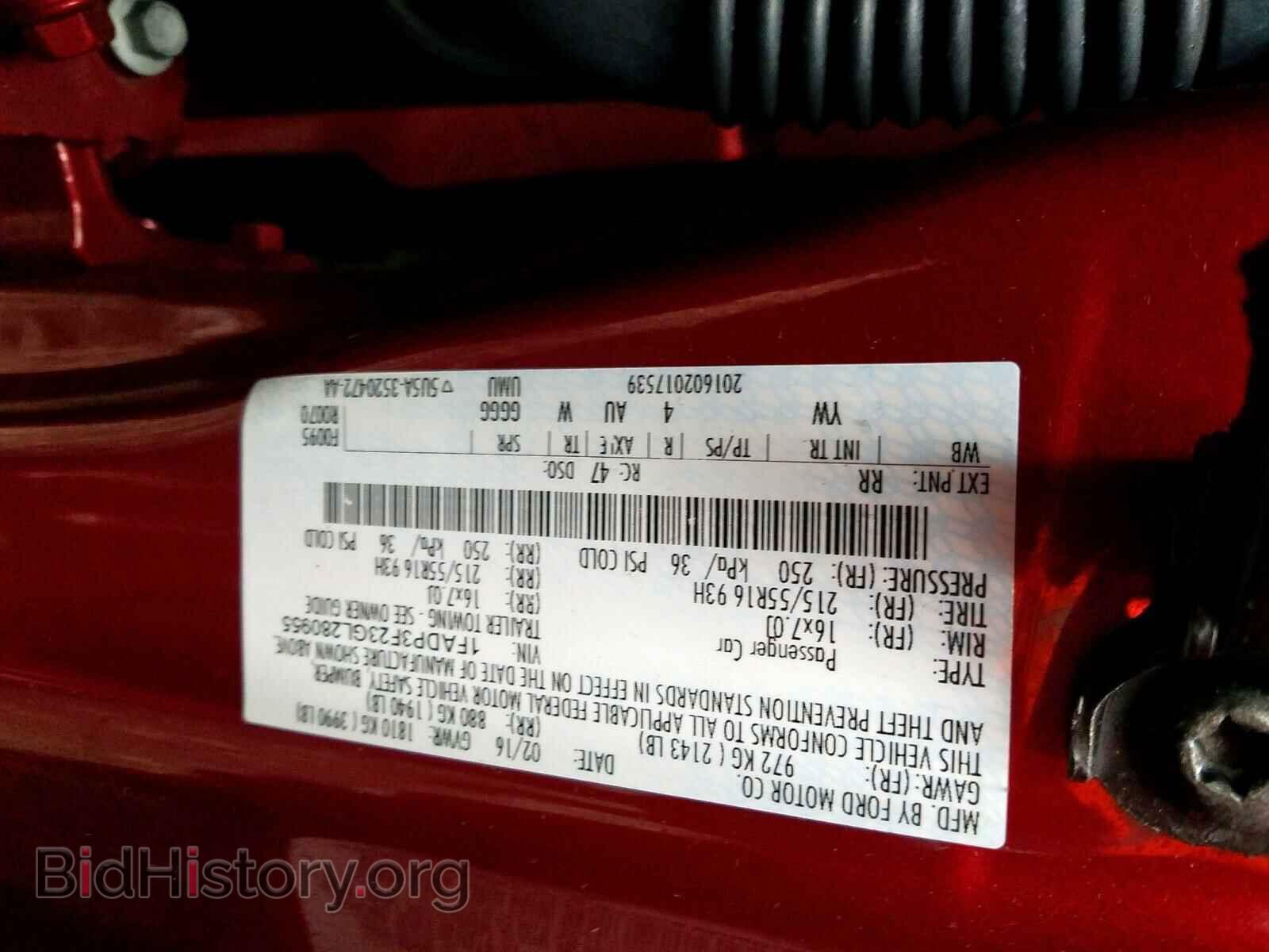 2016 FORD FOCUS - VIN: 1FADP3F23GL280955 - Photo 10