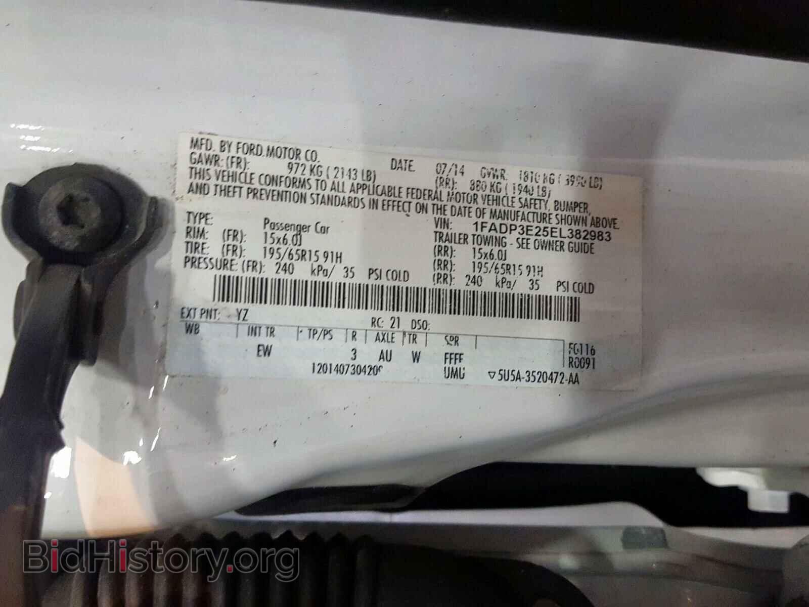 2014 FORD FOCUS - VIN: 1FADP3E25EL382983 - Photo 10