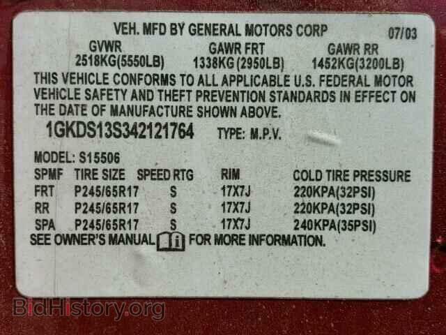 2004 GMC ENVOY - VIN: 1GKDS13S342121764 - Photo 10