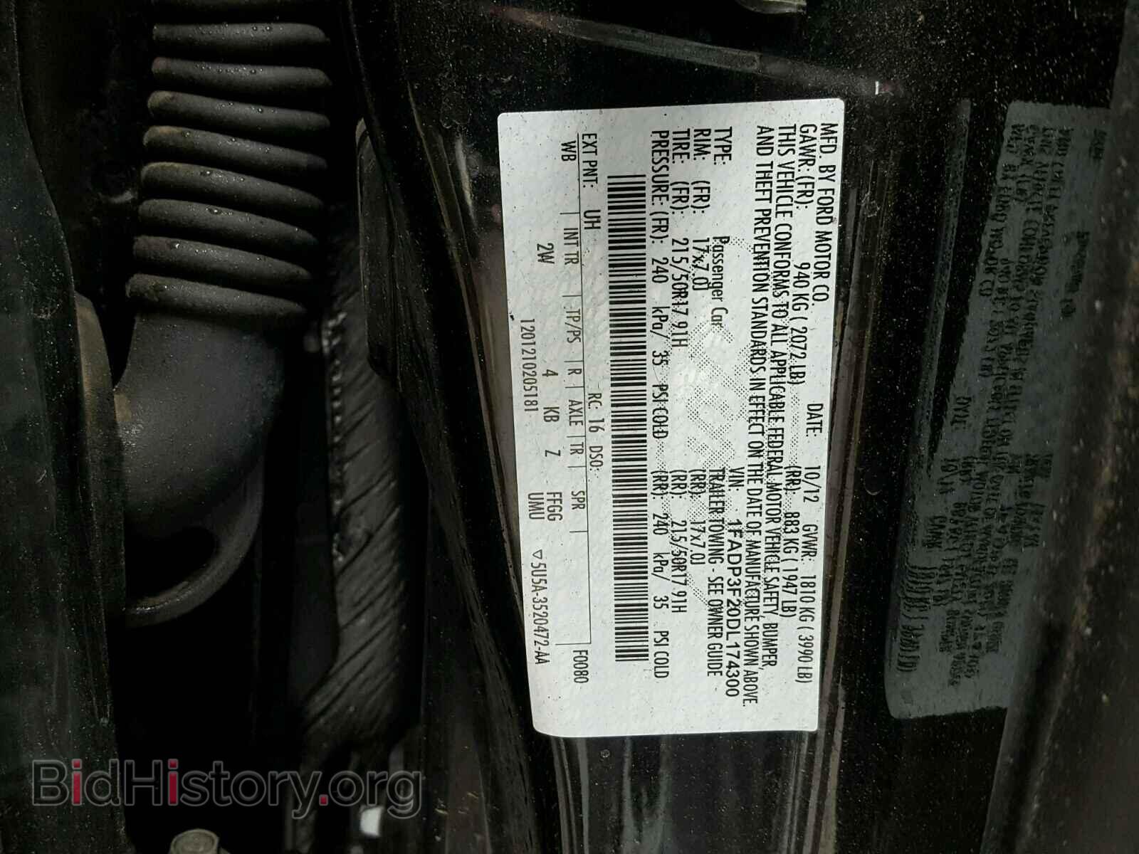 2013 FORD FOCUS - VIN: 1FADP3F20DL174300 - Photo 10