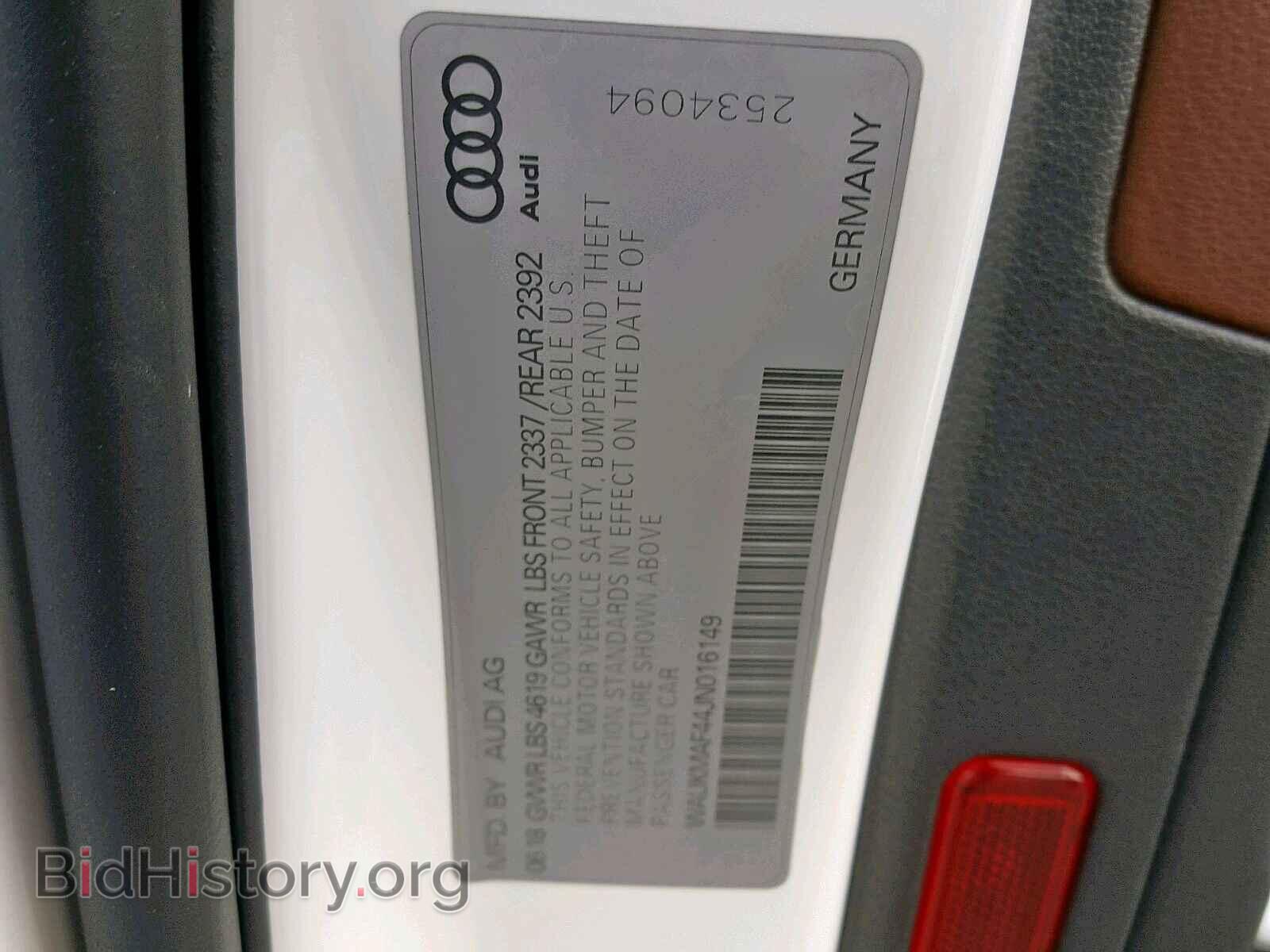 2018 AUDI A4 - VIN: WAUKMAF44JN016149 - Photo 10