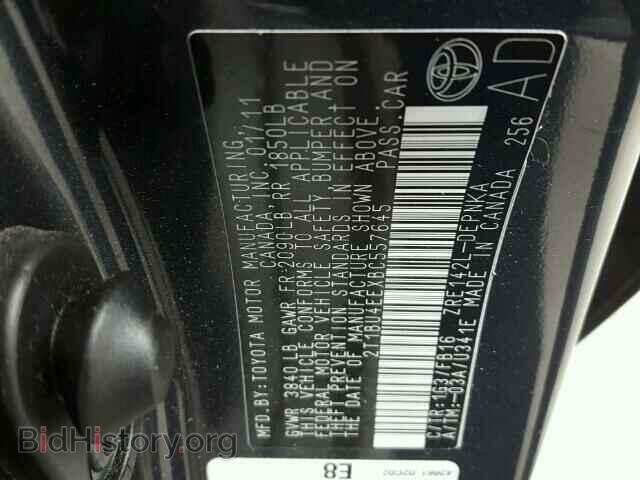 2011 TOYOTA COROLLA - VIN: 2T1BU4EEXBC557645 - Фото 9