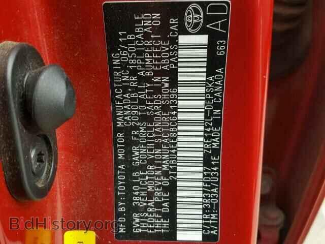 2011 TOYOTA COROLLA - VIN: 2T1BU4EE8BC641396 - Фото 10