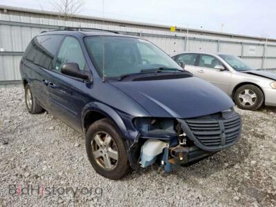 2007 Dodge CARAVAN Grand Cara, синий — VIN 2D4GP44L67R268043, Copart