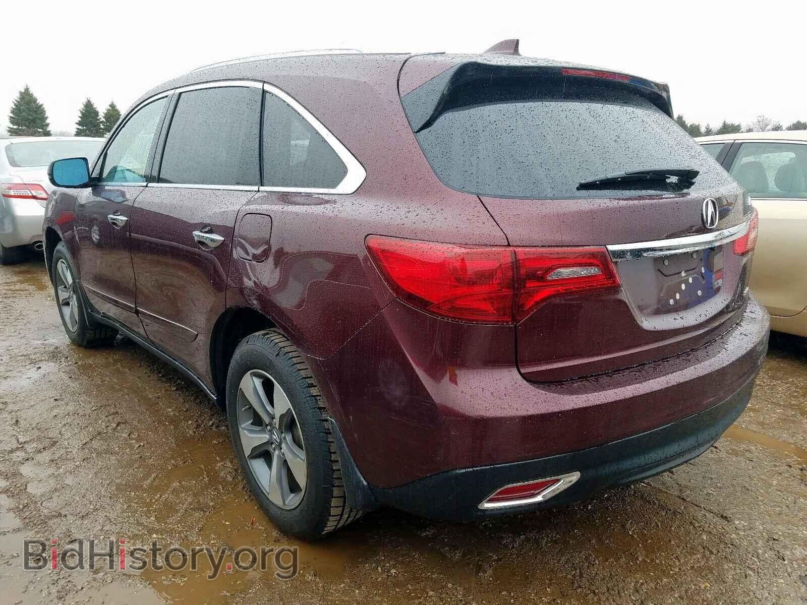 2014 ACURA MDX - VIN: 5FRYD4H25EB016027 - Фото 3