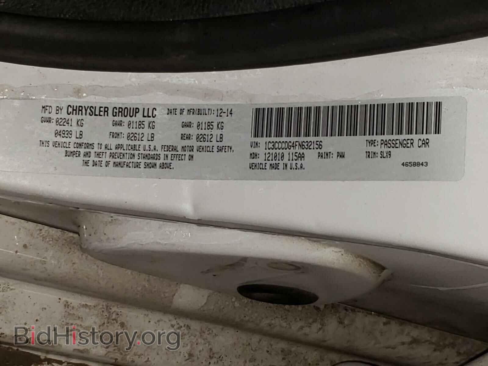 2015 CHRYSLER 200 - VIN: 1C3CCCDG4FN632156 - Photo 10