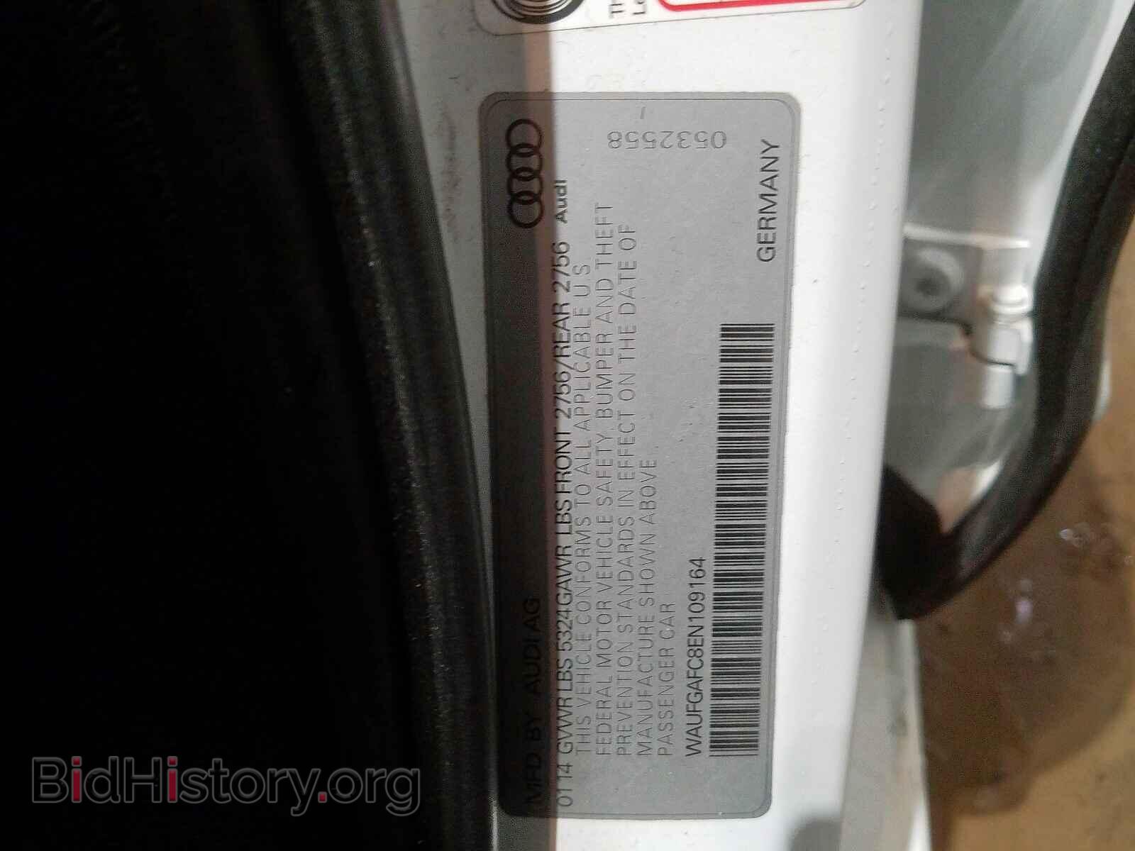 2014 AUDI A6 - VIN: WAUFGAFC8EN109164 - Фото 10
