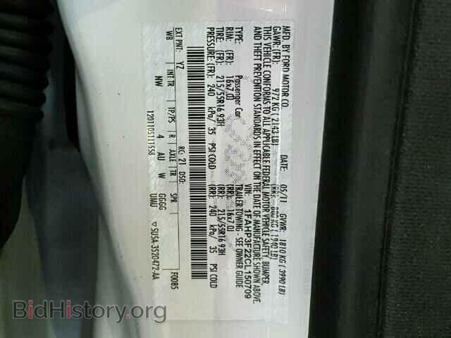 2012 FORD FOCUS - VIN: 1FAHP3F22CL150709 - Фото 10