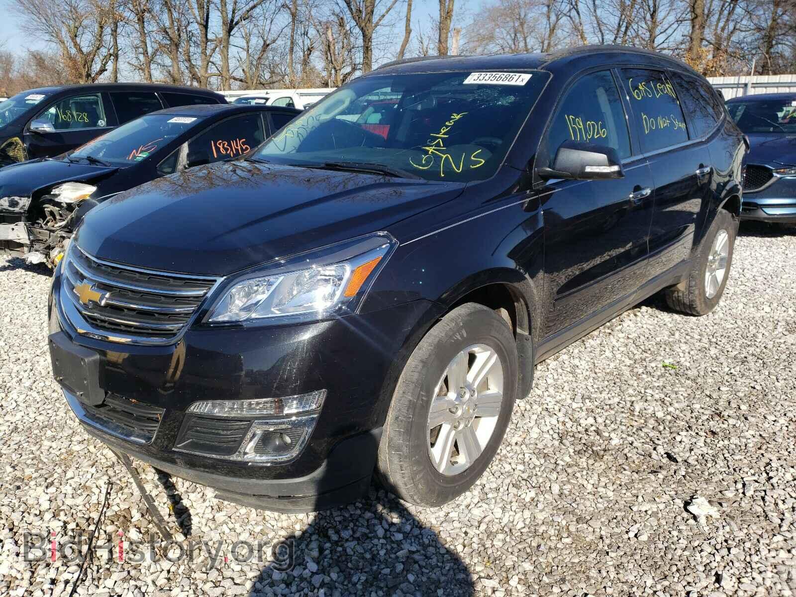 2014 CHEVROLET TRAVERSE - VIN: 1GNKVGKDXEJ162388 - Фото 2