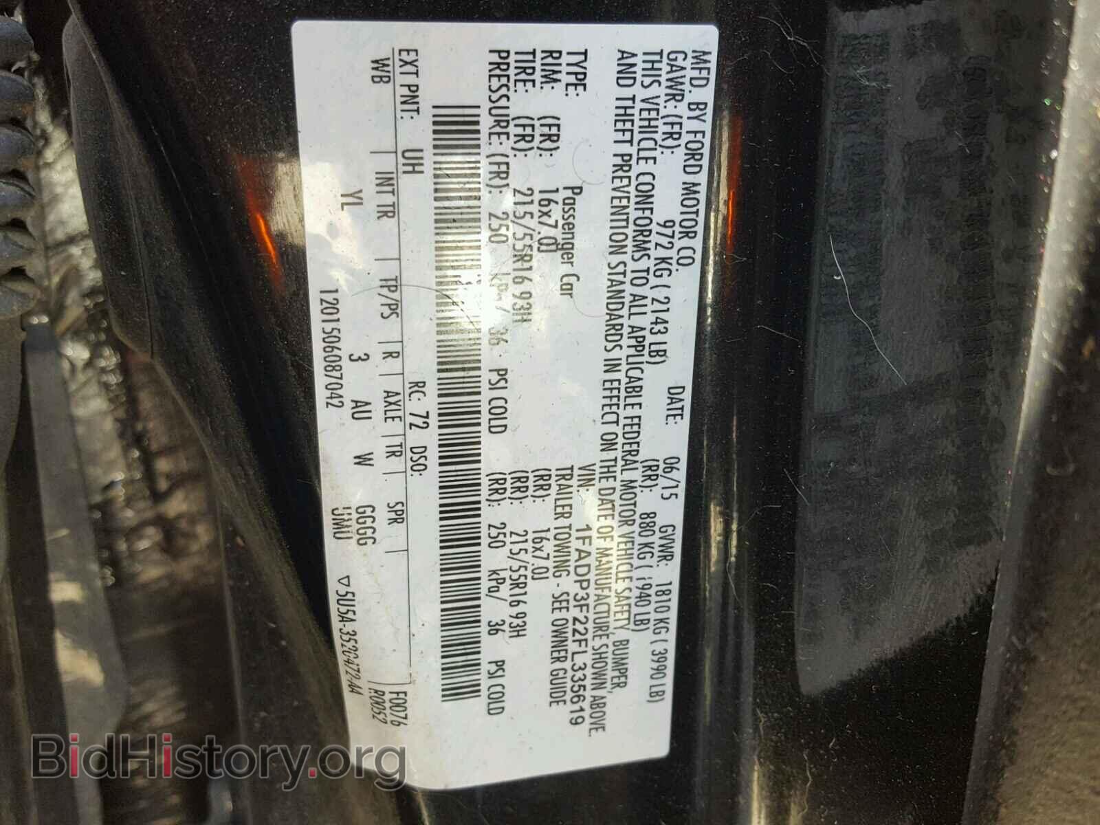 2015 FORD FOCUS - VIN: 1FADP3F22FL335619 - Фото 10