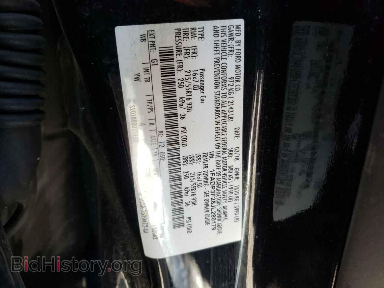 2018 FORD FOCUS - VIN: 1FADP3F28JL280179 - Фото 10