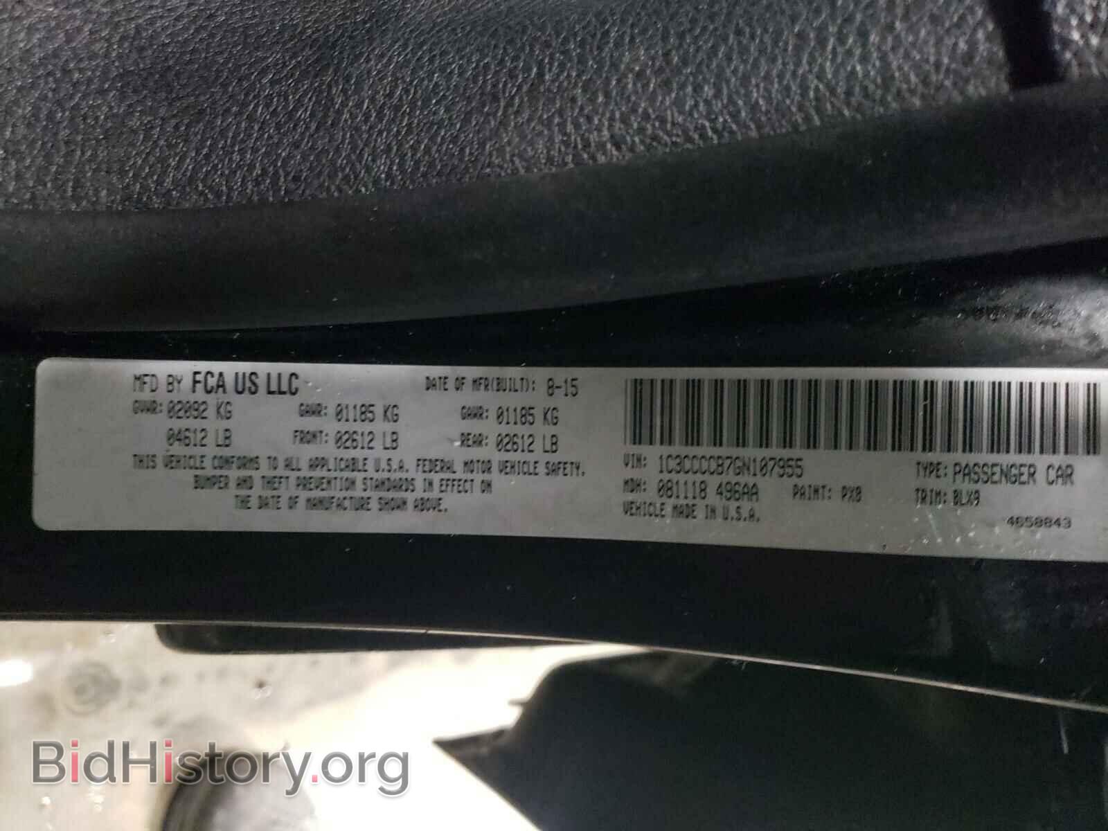 2016 CHRYSLER 200 - VIN: 1C3CCCCB7GN107955 - Photo 10