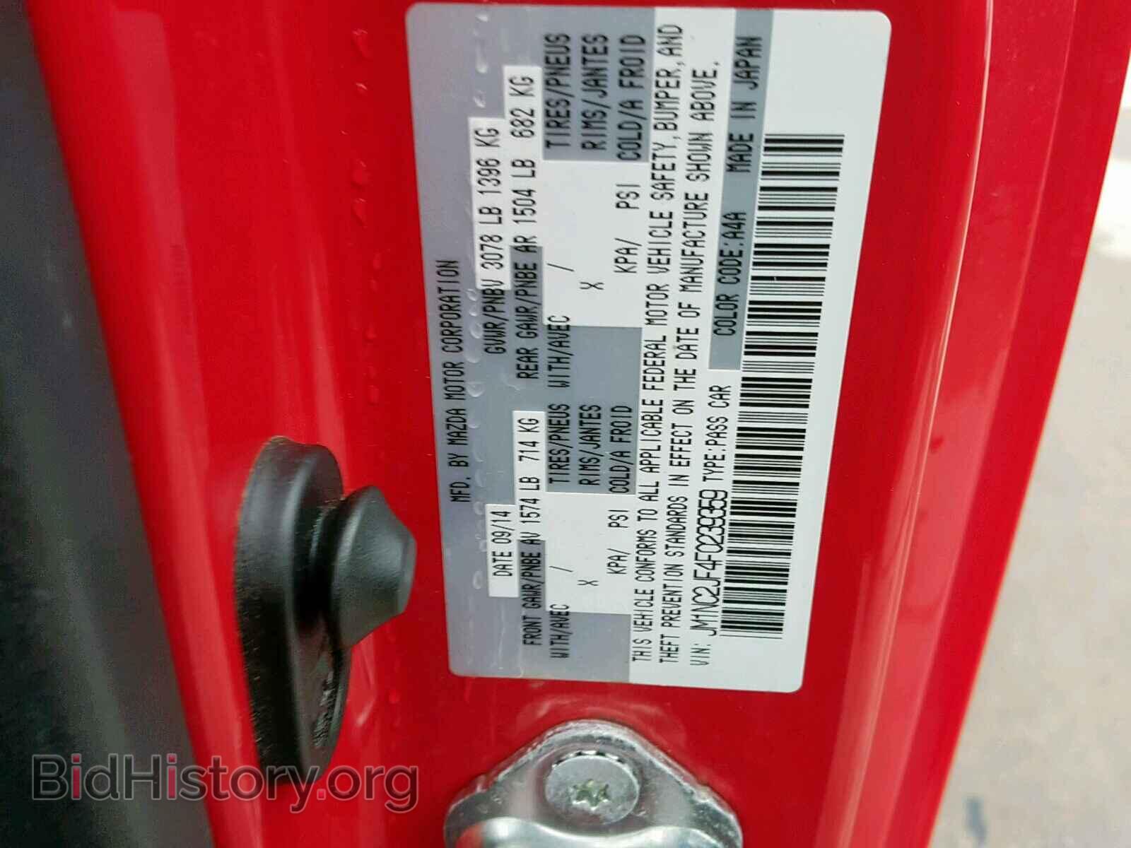 2015 MAZDA MX5 - VIN: JM1NC2JF4F0239359 - Photo 10
