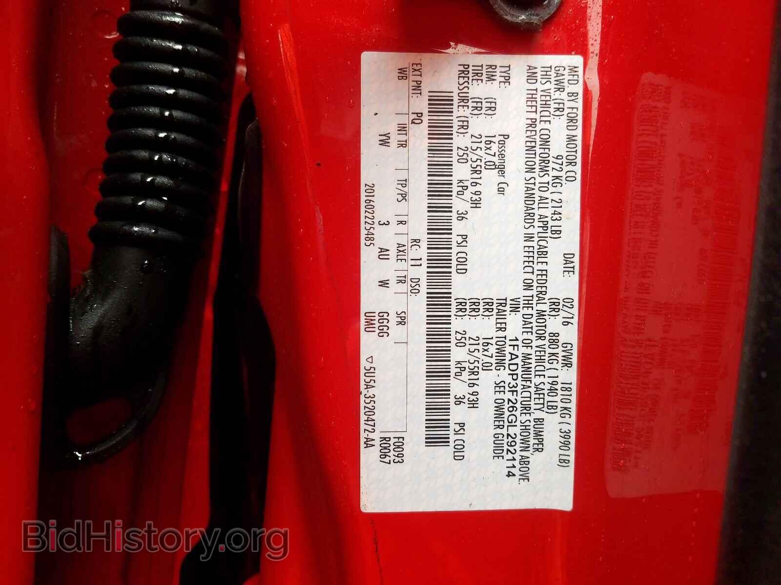 2016 FORD FOCUS - VIN: 1FADP3F26GL292114 - Photo 10