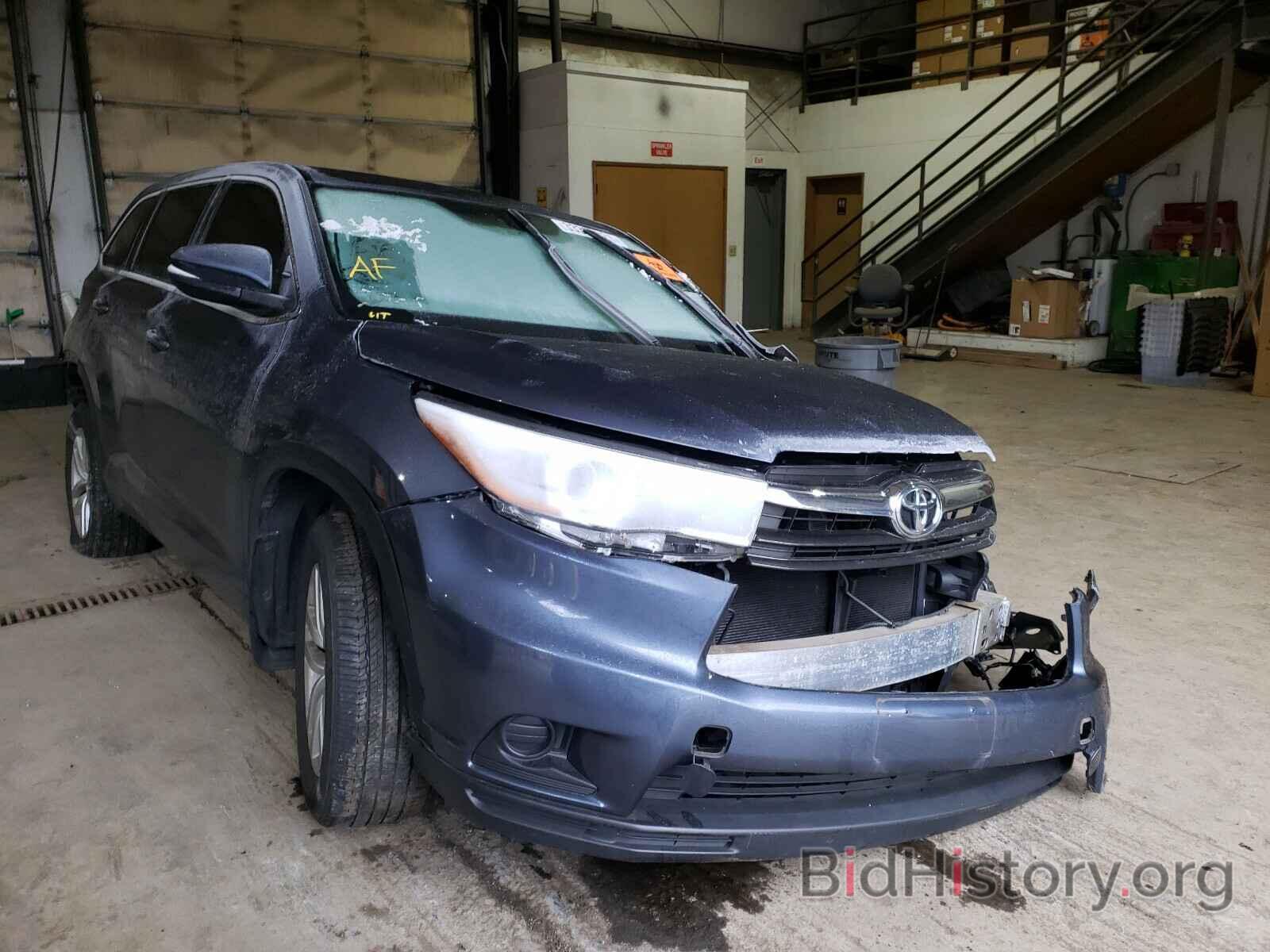 Фотография 5TDBKRFH2GS347664 - TOYOTA HIGHLANDER 2016