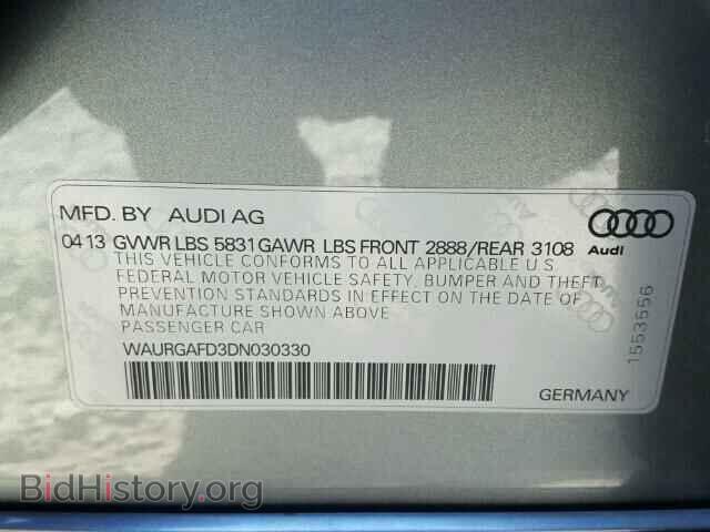 2013 AUDI A8 - VIN: WAURGAFD3DN030330 - Фото 10