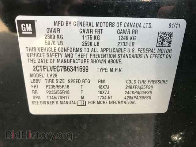 2011 GMC TERRAIN - VIN: 2CTFLVEC7B6341699 - Фото 10