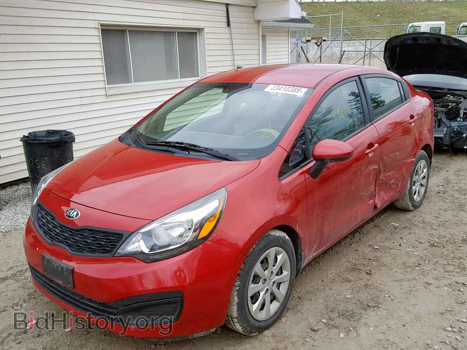 2014 KIA RIO - VIN: KNADM4A32E6324834 - Фото 2