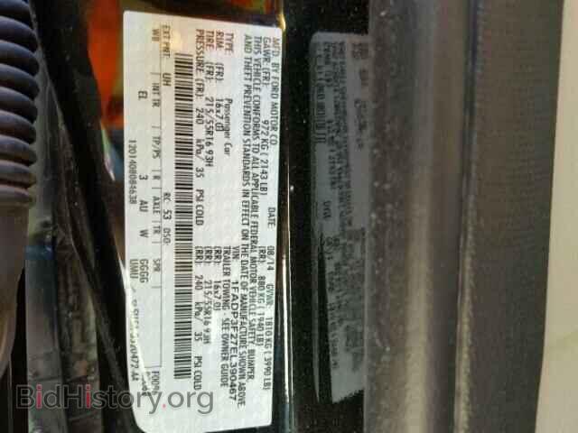 2014 FORD FOCUS - VIN: 1FADP3F27EL390467 - Фото 10