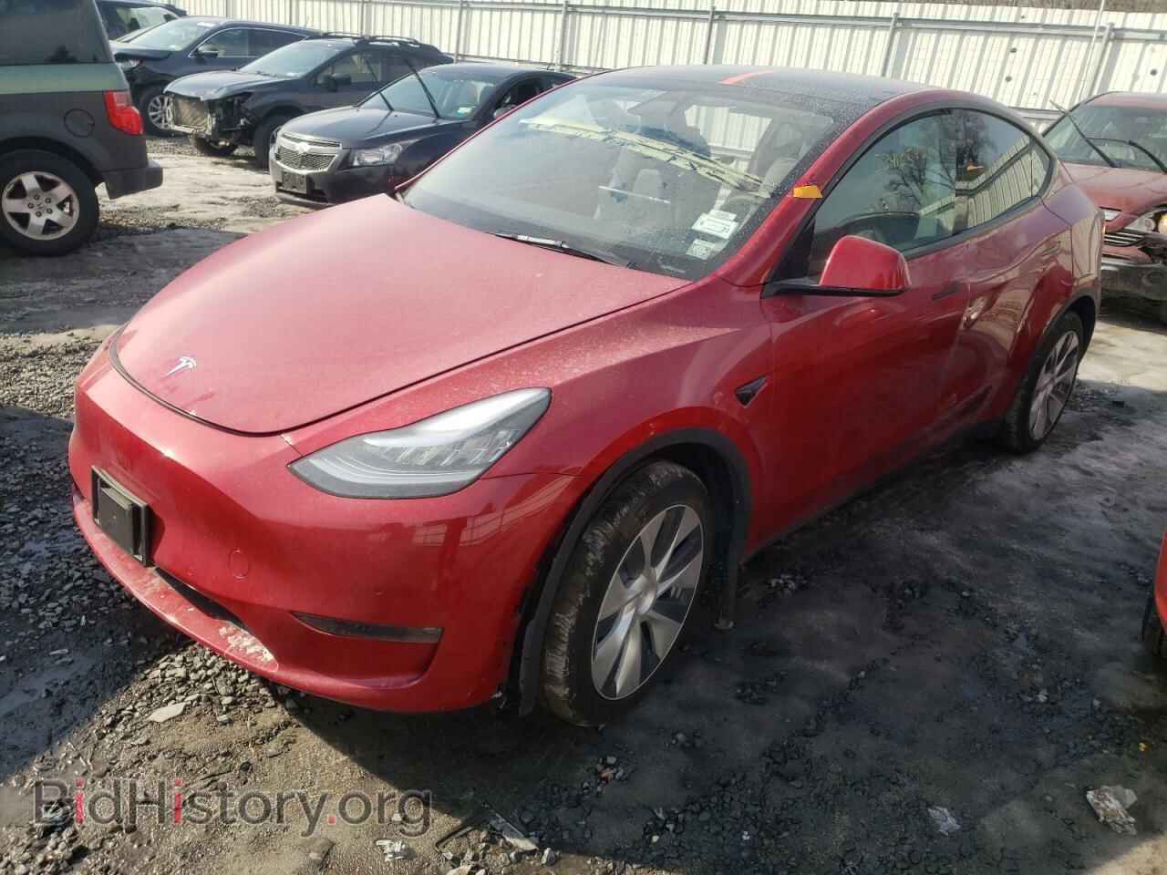 2021 TESLA MODEL Y - VIN: 5YJYGDEE7MF191109 - Фото 2