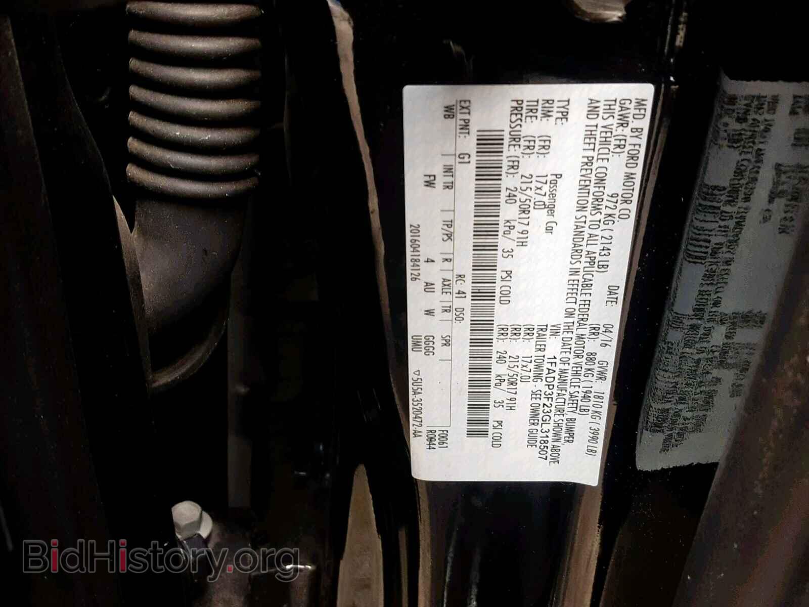 2016 FORD FOCUS SE - VIN: 1FADP3F23GL318507 - Фото 10