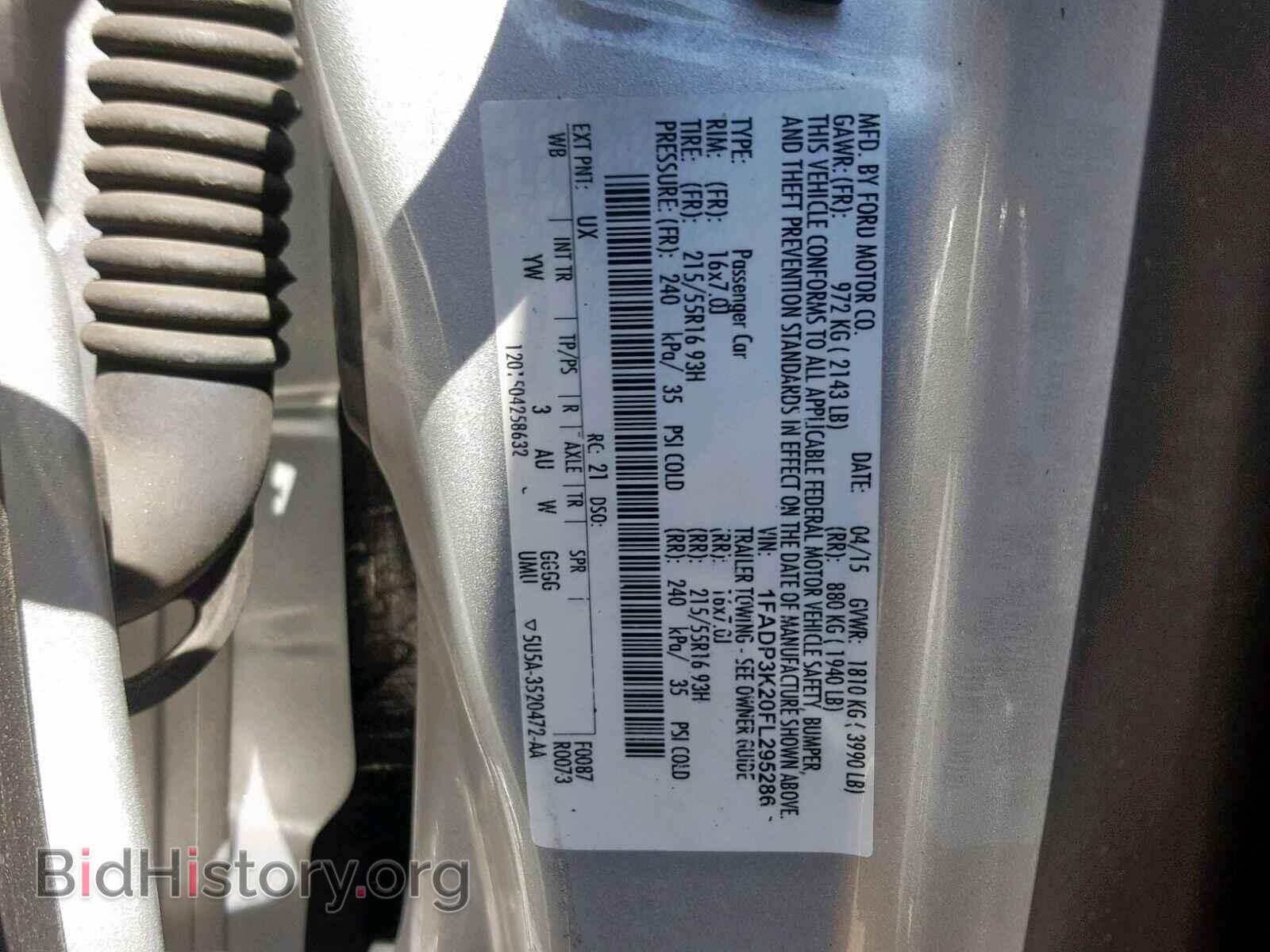 2015 FORD FOCUS SE - VIN: 1FADP3K20FL295286 - Фото 10
