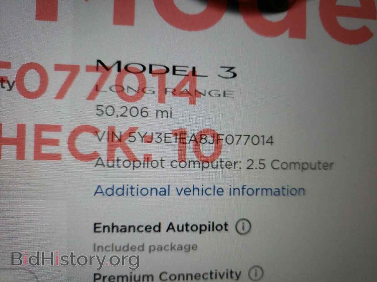 2018 TESLA MODEL 3 - VIN: 5YJ3E1EA8JF077014 - Photo 8