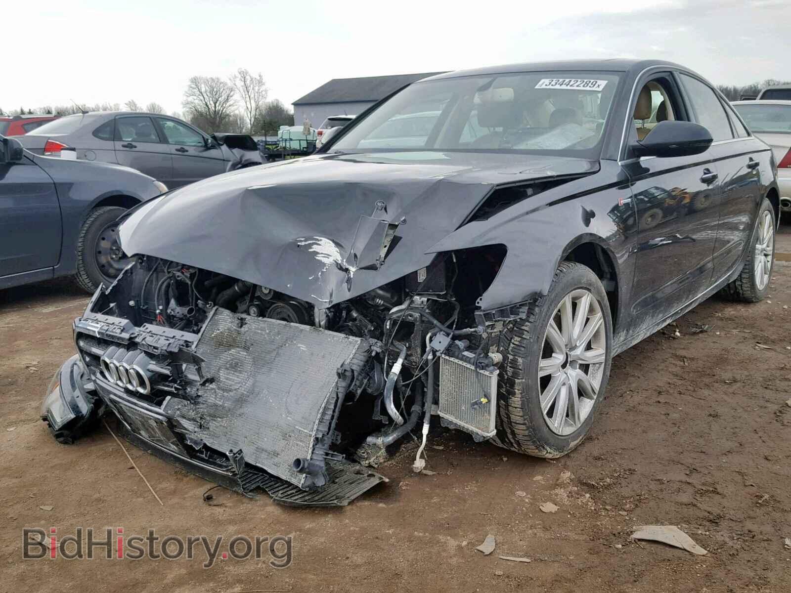 2013 AUDI A6 - VIN: WAUGGAFC8DN100290 - Фото 2