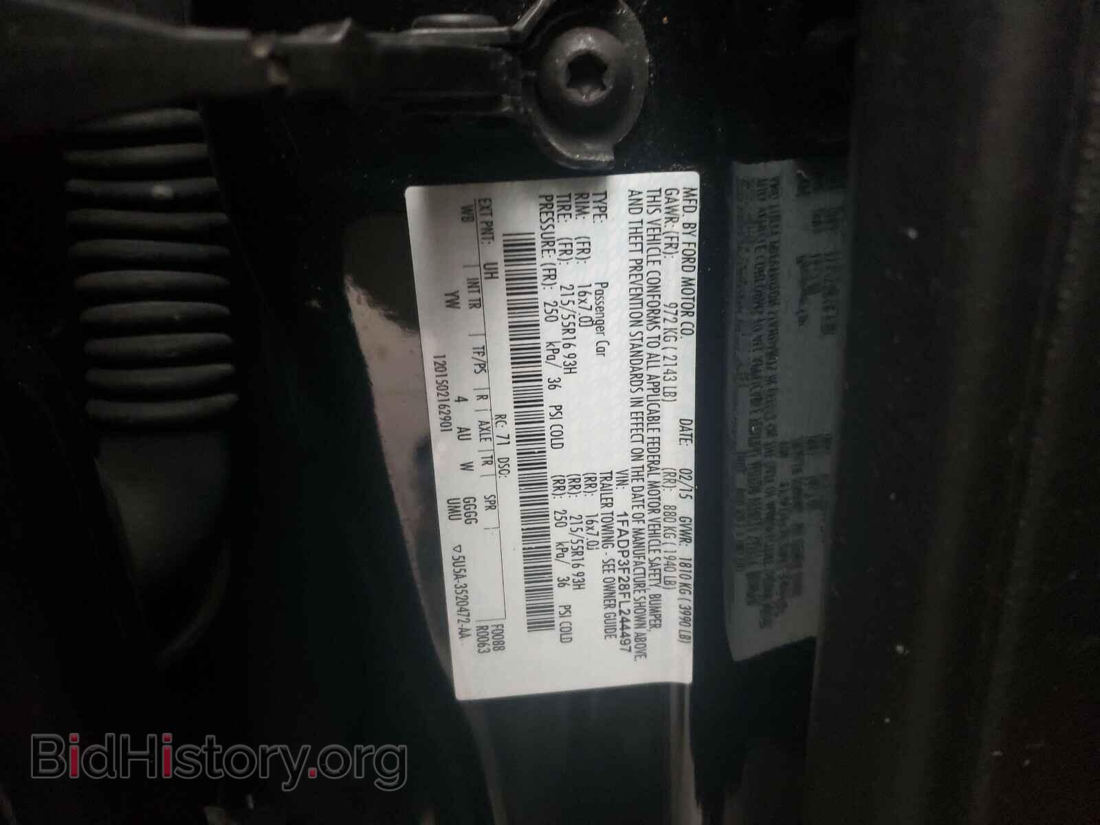 2015 FORD FOCUS - VIN: 1FADP3F28FL244497 - Фото 10