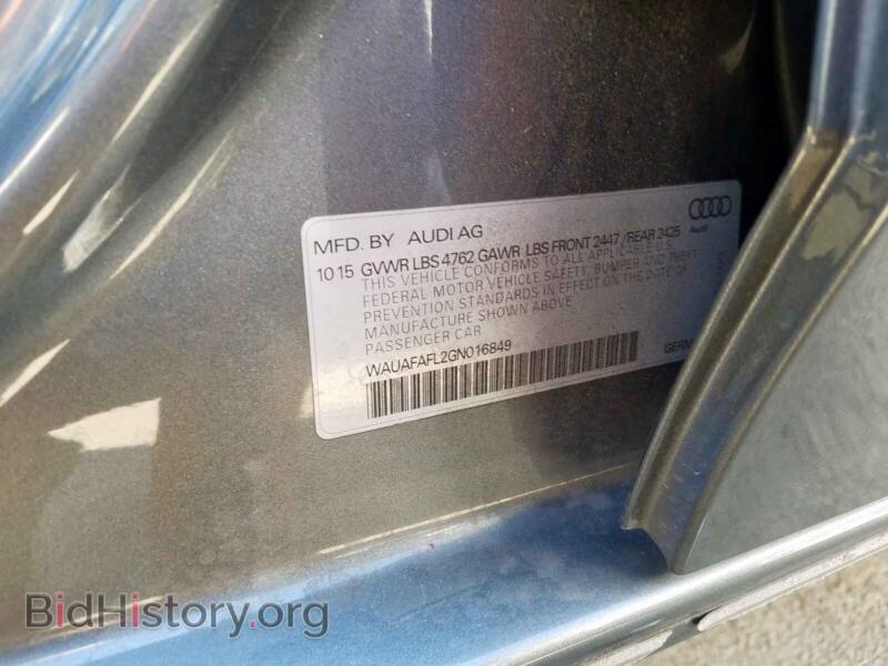 2016 Audi A4 (VIN WAUAFAFL2GN016849) — фото 10 из 10