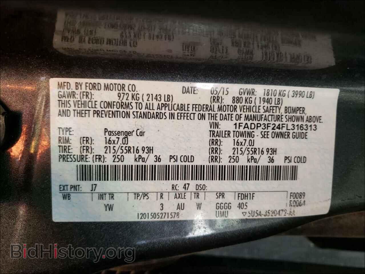 2015 FORD FOCUS - VIN: 1FADP3F24FL316313 - Photo 10