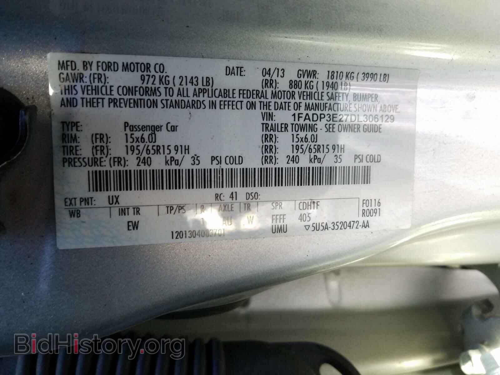 2013 FORD FOCUS - VIN: 1FADP3E27DL306129 - Photo 10