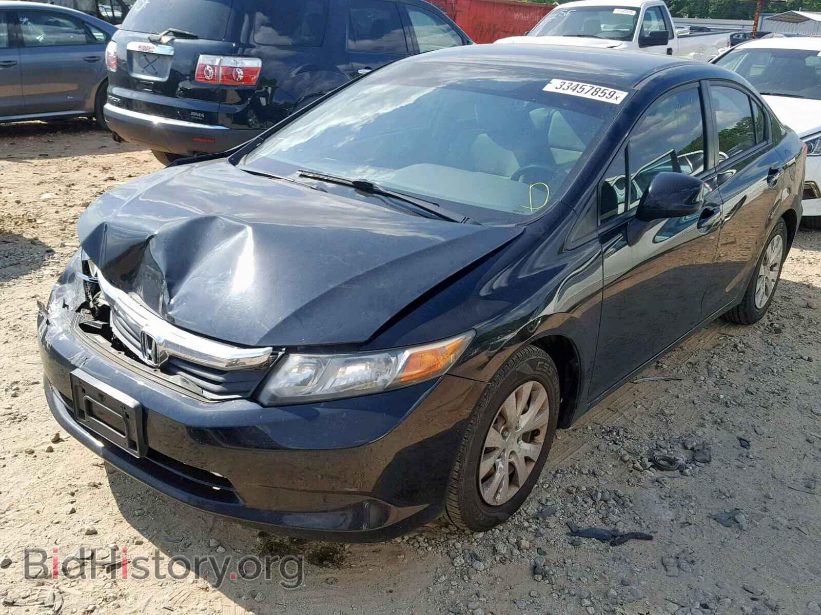 2012 HONDA CIVIC LX - VIN: 2HGFB2F54CH334763 - Фото 2