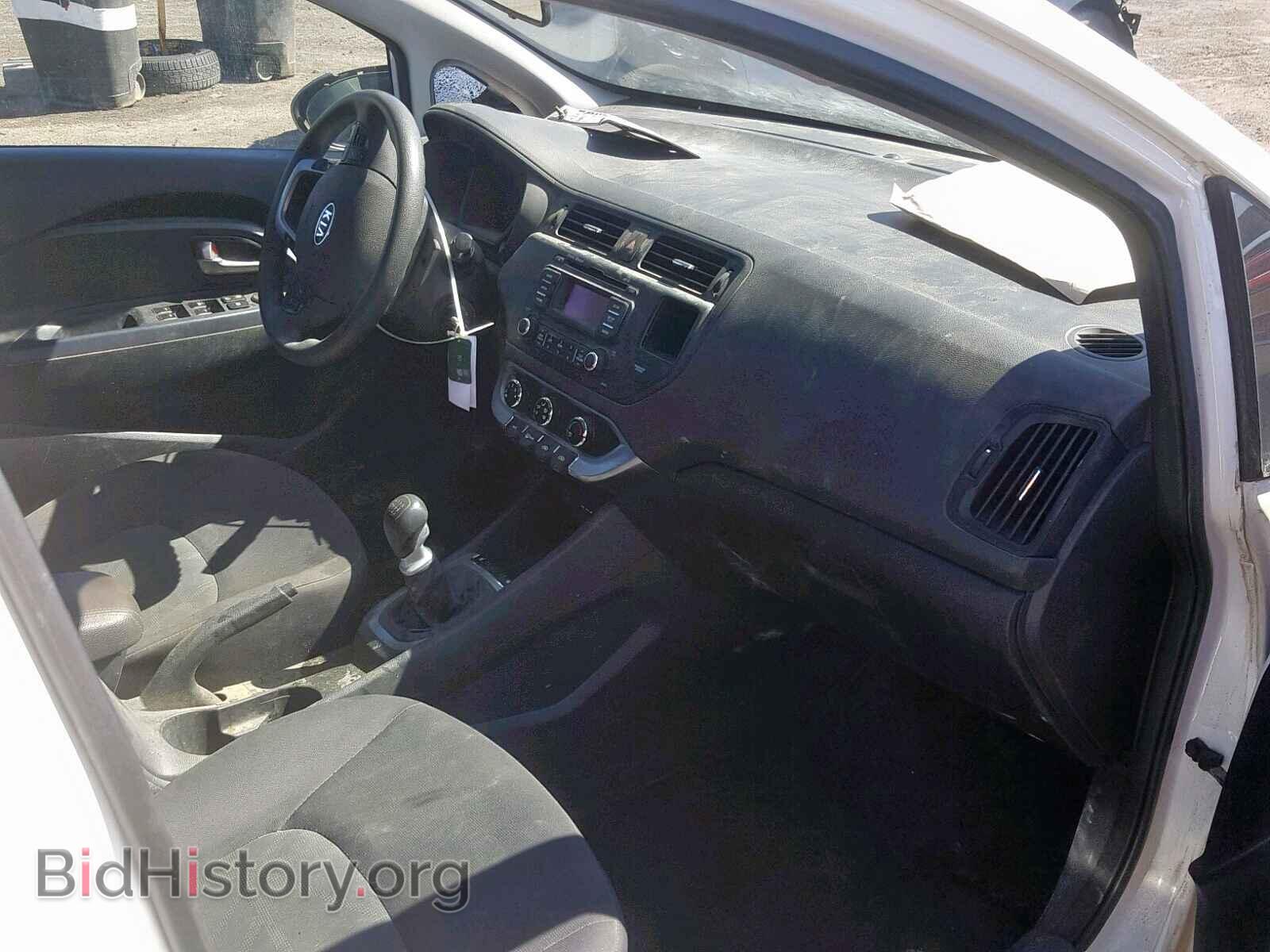 2012 KIA RIO - VIN: KNADM5A36C6715522 - Фото 5