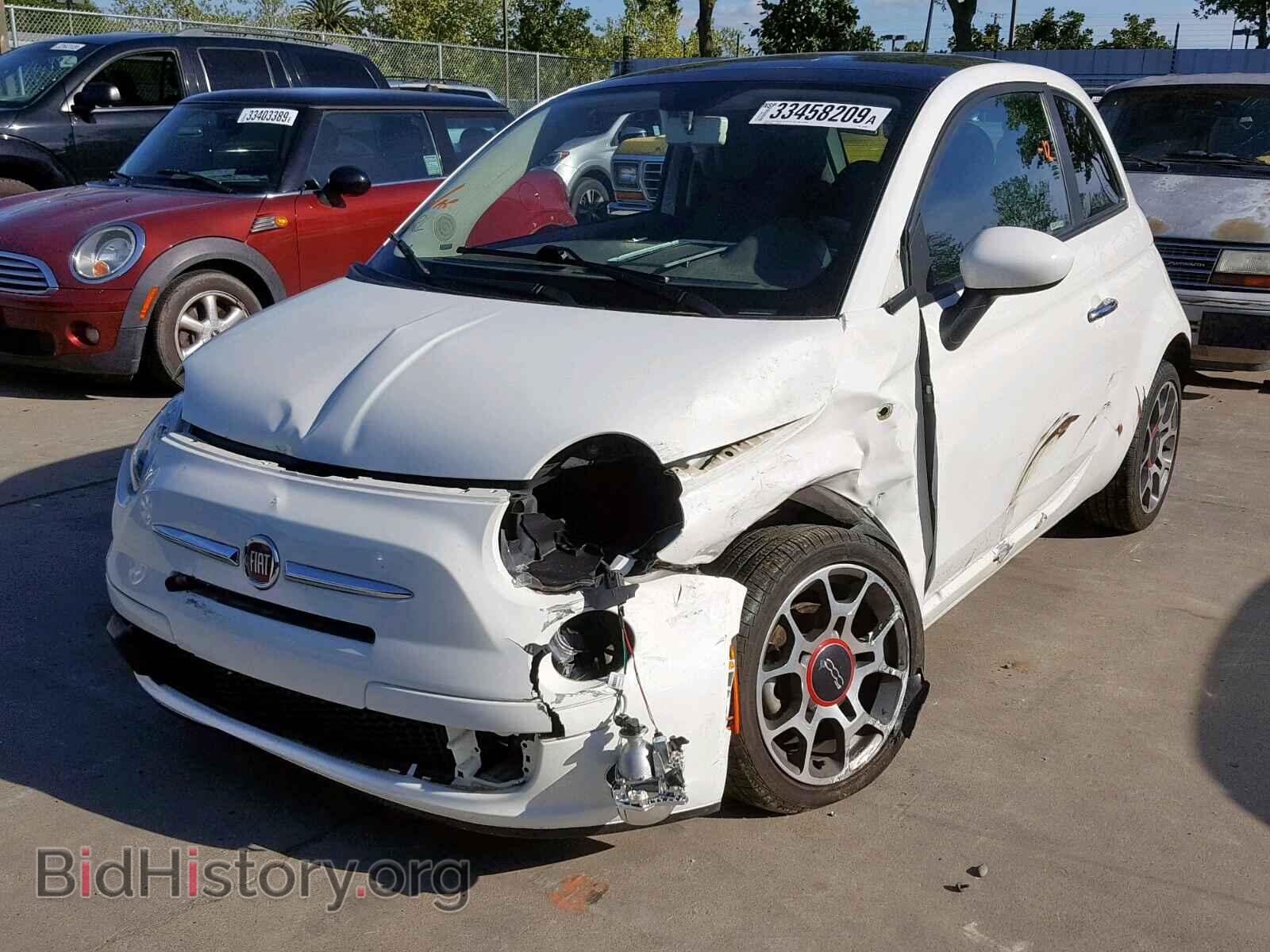 2012 FIAT 500 - VIN: 3C3CFFAR0CT103801 - Фото 2