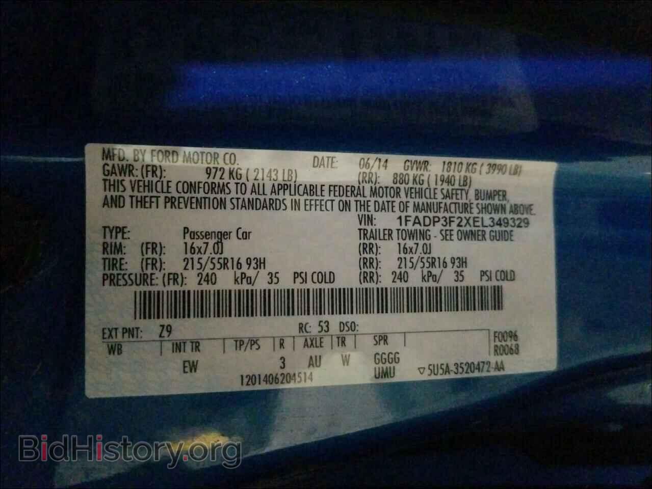 2014 FORD FOCUS - VIN: 1FADP3F2XEL349329 - Photo 10