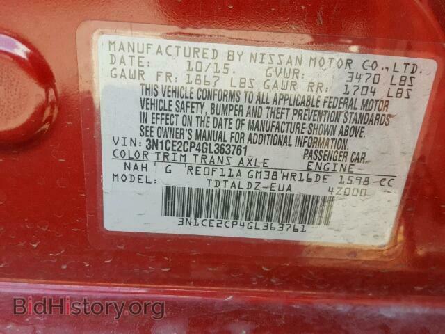2016 NISSAN VERSA - VIN: 3N1CE2CP4GL363761 - Photo 10