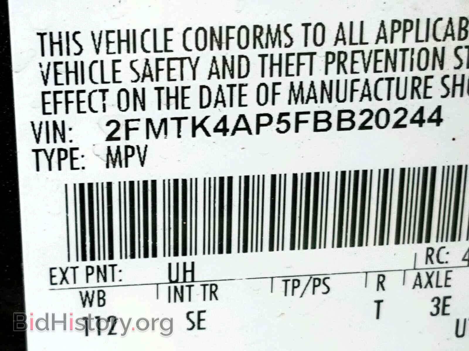 2015 FORD EDGE - VIN: 2FMTK4AP5FBB20244 - Фото 10