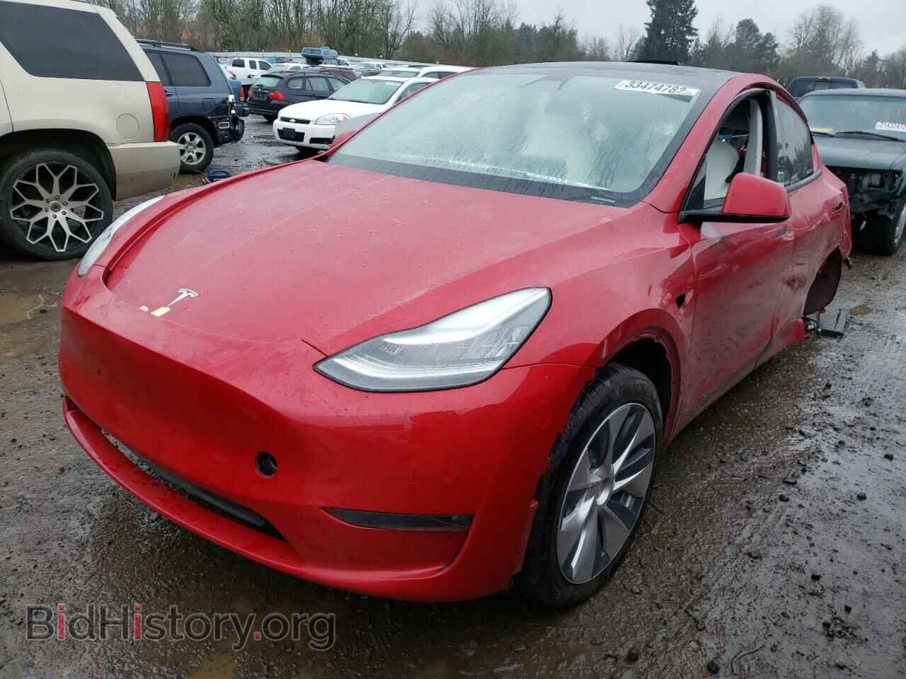 2020 TESLA MODEL Y - VIN: 5YJYGDEE5LF057018 - Фото 2